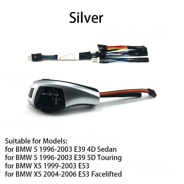 LED Gear Shift Knob Shifter Lever For BMW 1 3 5 6 Series E90 E60 E46 2D 4D E39 E53 E92 E87 E93 E83 X3 E89 Automatic Accessories