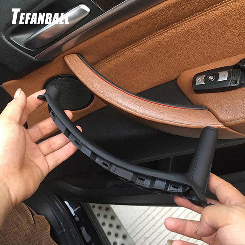 New Car Right Left Inner Door Panel Handle Pull Trim Cover Auto Interior Accessories For BMW E70 X5 E71 E72 X6 SAV 2007-2013